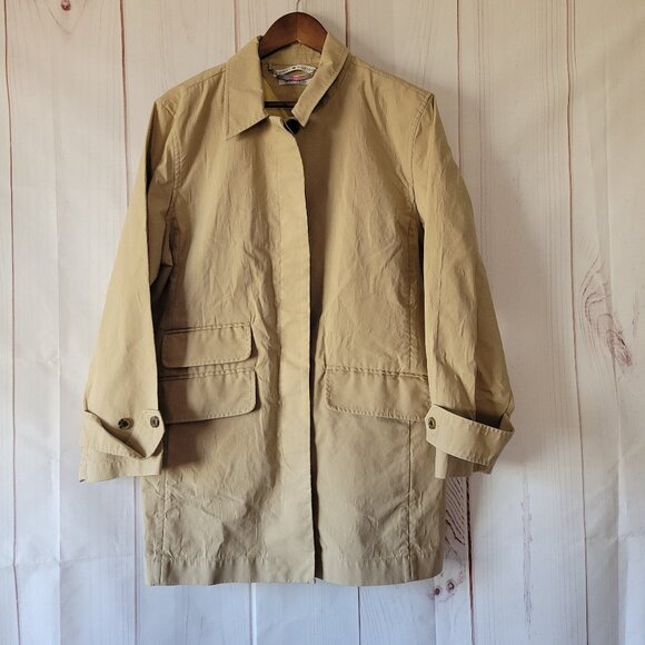 Vintage Y2K Tommy Hilfiger Women’s Medium Length Button Down Trench Coat, XL EUC - Picture 1 of 8